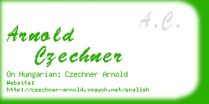 arnold czechner business card